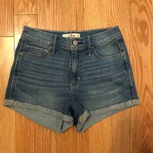 Hollister high waisted Jean shorts